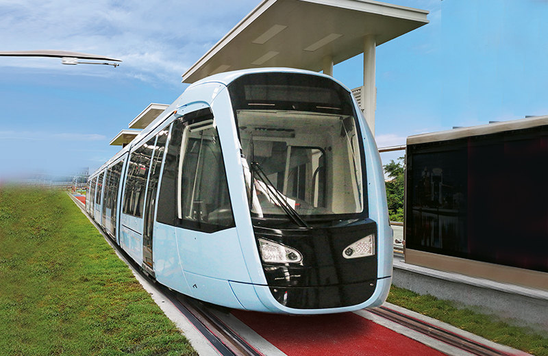 阿爾斯通100%低地板現(xiàn)代有軌電車在蓉2號(hào)線